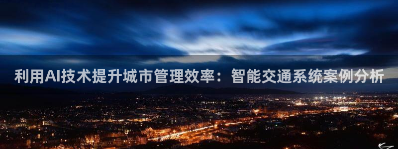 利用AI技术提升城市管理效率：智能交通系统案例分析