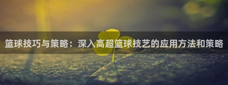 篮球技巧与策略：深入高超篮球技艺的应用方法和策略